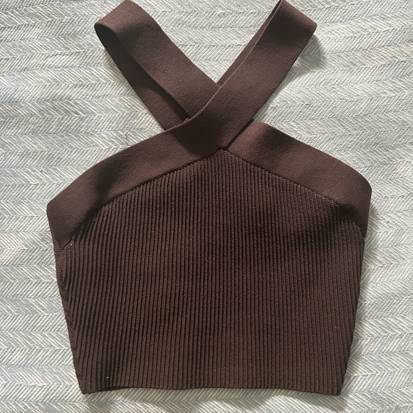 Aritzia Babaton Sculpt Knit Criss-Cross Tank - Picture 1 of 3